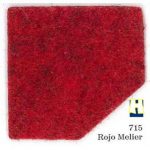 Moqueta ferial color Rojo Melier