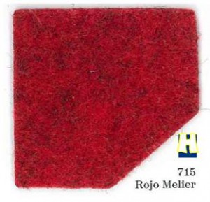 Moqueta ferial color Rojo Melier